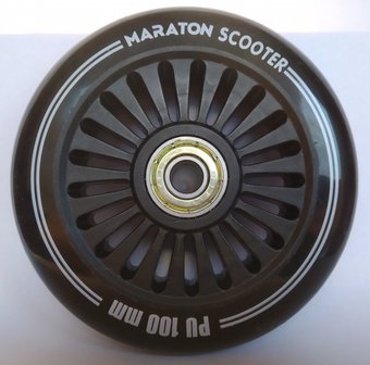 Колеса для Самокатов черные  Maraton PU 100 mm