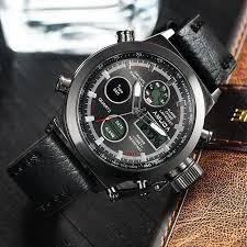 Наручные мужские часы Amst Watch Черные