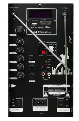 Bluetooth Колонка ZXX-9191, акумуляторна, акустична система, Черный
