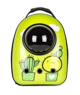 Космический рюкзак для переноски домашних животных CosmoPet с иллюминатором кактус