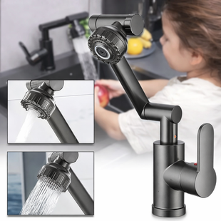 Змішувач для кухні під фільтр із гнучким зливом faucet AND938