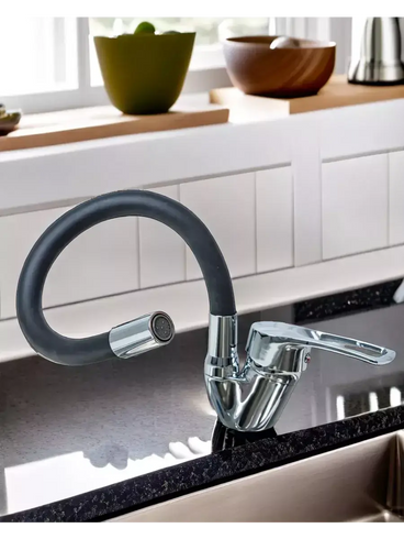 Змішувач з гнучким краном 47 см для ванної та кухні Water tap HA-181
