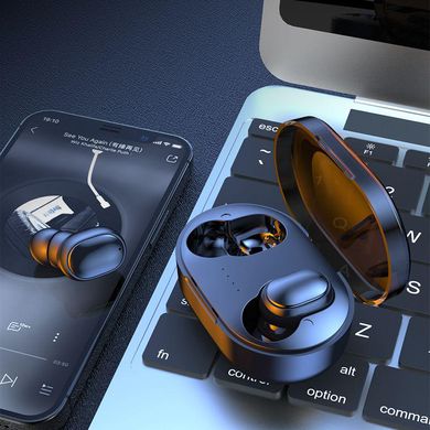 Бездротові навушники Bluetooth із зарядним кейсом A6R Black, Черный