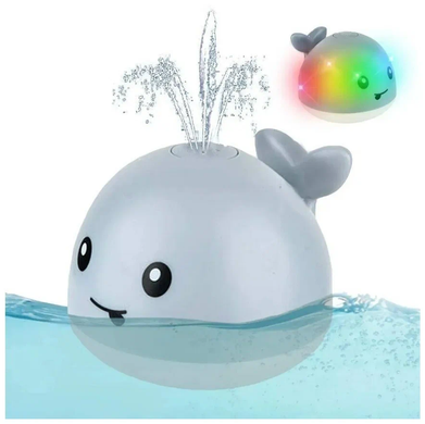 Игрушки для ванной для детей "Кит фонтан" Mini Whale Fountain плавающие игрушки для купания малышей , Белый