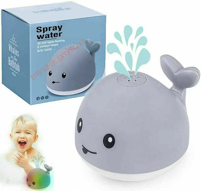 Іграшки для ванної для дітей "Кіт фонтан" Mini Whale Fountain плаваючі іграшки для купання малюків, Білий