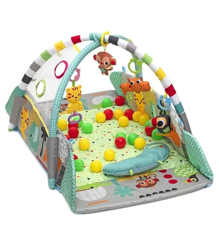 Ігровий килимок LEAN Toys 5в1 з кульками у подарунок / Килимок для розвитку X-647