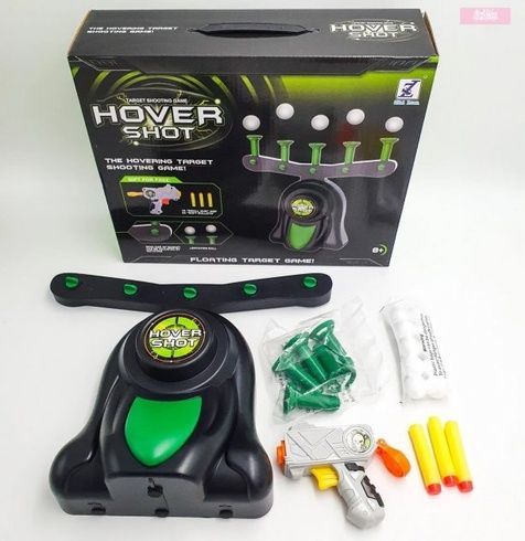 Воздушный тир детский игровой набор Hover Shot Стрельба по парящим шарикам летающие мишени
