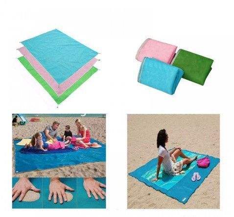 Пляжна підстилка покривало килимок Анти-пісок Sand Free Mat 200x200 см