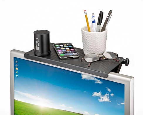 Регульована полиця для телевізора Screen Top Shelf, Черный