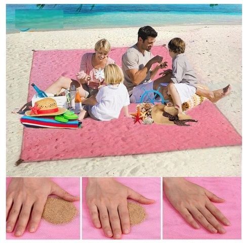 Пляжна підстилка покривало килимок Анти-пісок Sand Free Mat 200x200 см