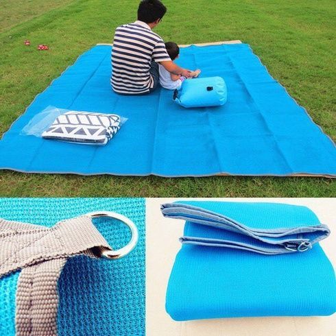 Пляжна підстилка покривало килимок Анти-пісок Sand Free Mat 200x200 см
