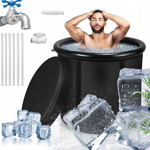Круглый каркасный бассейн для ледяной ванны / Ледовая ванна надувная "Ice Bath Spa"