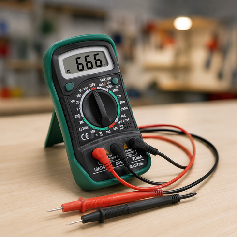 Мультиметр DT 830 L / Тестер с подсветкой экрана / Цифровой мультиметр