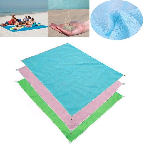 Анти-песок Пляжная чудо подстилка коврик для моря Originalsize Sand Free Mat