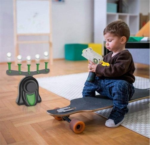 Воздушный тир детский игровой набор Hover Shot Стрельба по парящим шарикам летающие мишени