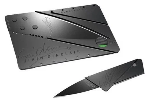 Раскладной Нож Кредитка Визитка Card-Sharp, Черный