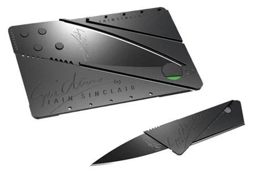 Розкладний Ніж Кредитка Візитка Card-Sharp, Черный