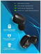 Бездротові навушники Bluetooth із зарядним кейсом A6R Black, Черный