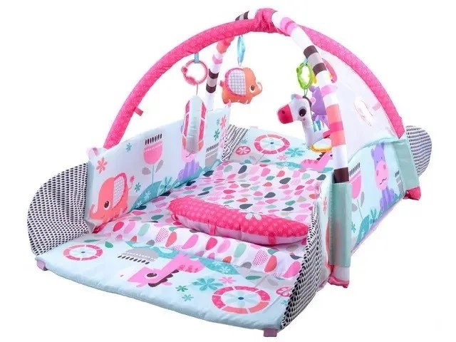 Ігровий килимок LEAN Toys 5в1 з кульками у подарунок / Килимок для розвитку X-647