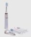 Електрична зубна щітка Shuke SK-601 акумуляторна ультразвукова щітка для зубів 3 насадки біла