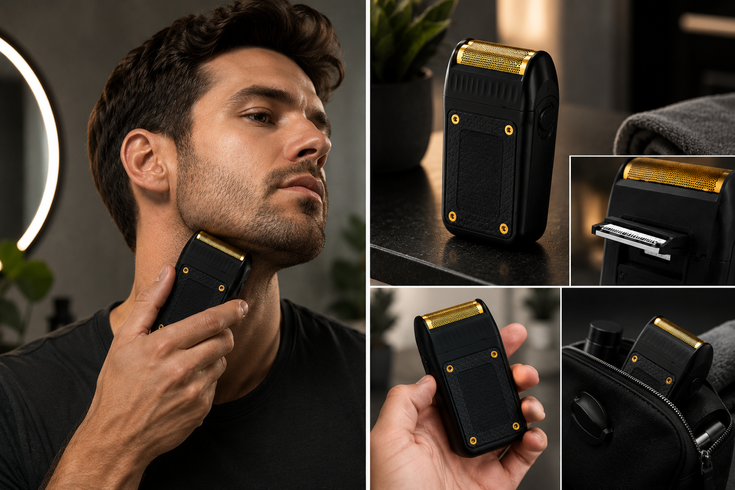 Чоловіча електробритва VGR V-353 USB / Акумуляторний шейвер / Портативна бритва Шейвер для сухого гоління