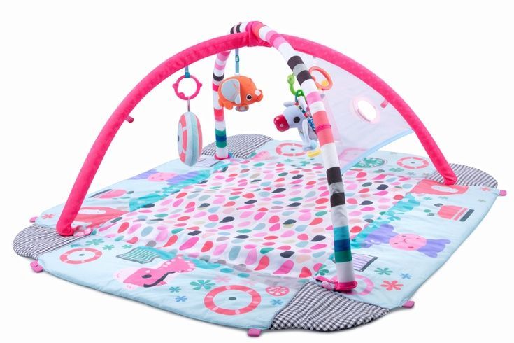 Ігровий килимок LEAN Toys 5в1 з кульками у подарунок / Килимок для розвитку X-647