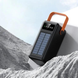 Портативная батарея наружная повербанк Power Bank 120000 mAh с солнечной панелью и фонариком YM-639CX