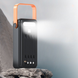 Портативная батарея наружная повербанк Power Bank 120000 mAh с солнечной панелью и фонариком YM-639CX