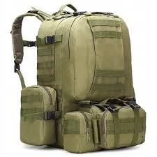 Тактичний рюкзак зелений камуфляж 4 в 1