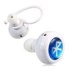 Беспроводные стерео наушники AirBeats Bluetooth mini 4.0 Stereo Headset White блютуз гарнитура, Чёрно - белый