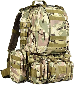 Тактичний рюкзак зелений камуфляж 4 в 1