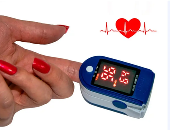 Пульсоксиметр на палець LK87, прилад для вимірювання пульсу та кисню у крові (пульсометр)| пульсоксіметр