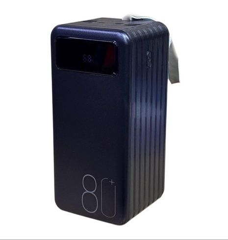 Повербанк Torima TRM-1080 22,5W / 80000 mAh, с фонариком, 3 кабели / Портативный аккумулятор / УМБ Power Bank