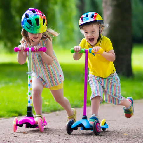 Дитячий самокат Scooter помаранчевий