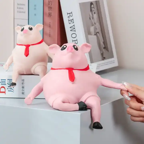 Игрушка антистресс сквиш Розовая свинья