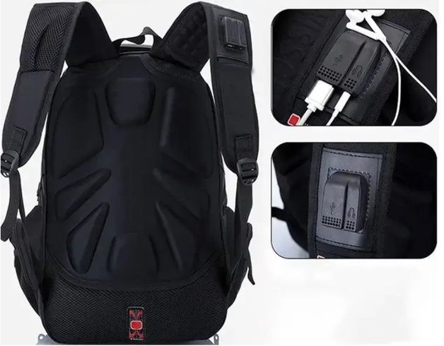 Рюкзак, швейцарский рюкзак, SwissGear 8810, туристический рюкзак, рюкзак для ноутбука Черный