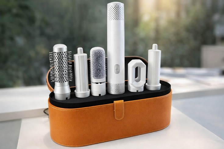 Стайлер Hot Air Styler 5в1 для укладання волос, 1000 Вт, 5 насадок, з кейсом Білий