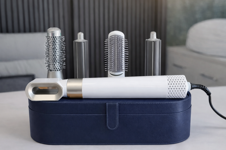 Стайлер Hot Air Styler 5в1 для укладання волос, 1000 Вт, 5 насадок, з кейсом Білий
