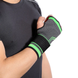 Спортивний бандаж кистового суглоба Wrist Support Sibote 9136 естетичний ортез бинт на кисть, Черно-зелёный