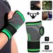 Спортивний бандаж кистового суглоба Wrist Support Sibote 9136 естетичний ортез бинт на кисть, Черно-зелёный