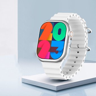 Багатофункціональний наручний годинник для жінок і чоловіків з 2 ремінцями V9 Pro Max Білі