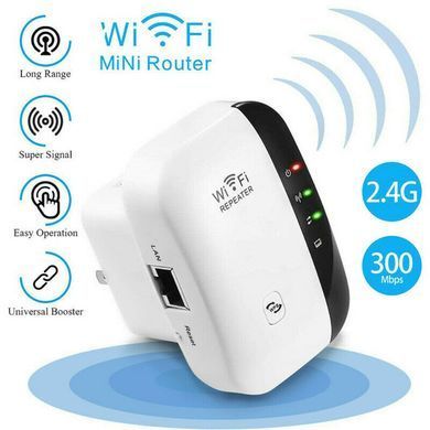 WIFI REPEATER Dynamode Усилитель сигнала, репитер. ретранслятор 300Mb Белый, Белый