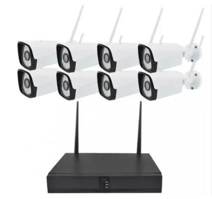 Комплект видеонаблюдения 8 камеры 5G WIFI KIT NVR Wi-Fi Набор из 8 шт, Белый