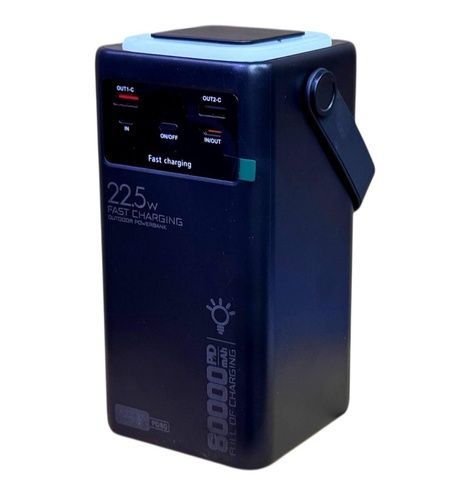 Павер банк 80000mah PD-80 / 22,5 Ліхтар + кабель Power Bank