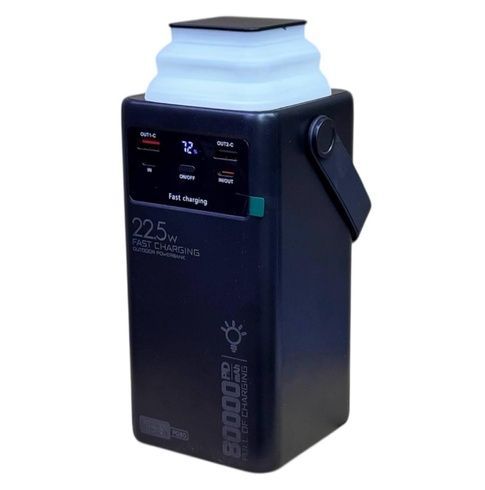Павер банк 80000mah PD-80 / 22,5 Ліхтар + кабель Power Bank