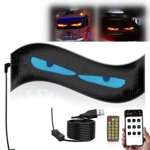Гибкий экран LED Matrix Panel APP wifi rgb 192mm* 1330mm(16Х144) art-0569
