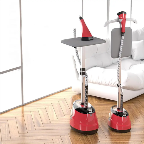 Вертикальний відпарювач для одягу Garment Steamer 2000W / Червона Парова праска для всіх видів тканини