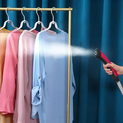Вертикальний відпарювач для одягу Garment Steamer 2000W / Червона Парова праска для всіх видів тканини