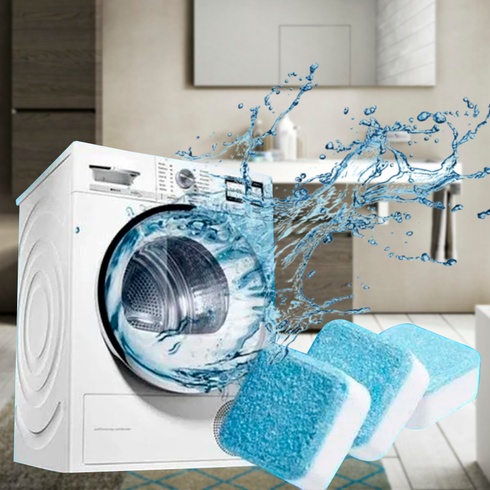Антибактеріальний засіб очищення пральних машин Washing mashine cleaner №2 у шипучих таблетках