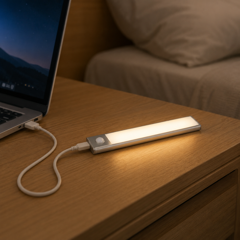 Портативна лампа із сенсором 20 см USB HYSS 200 / Меблевий світильник із сенсором / Світильник із магнітом